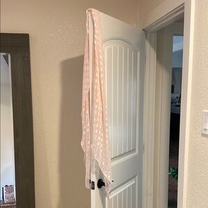 WHBM Sheer Pink/Gold Scarf